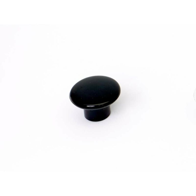 foto del prodotto pomolo in plastica nero diametro 30 mm