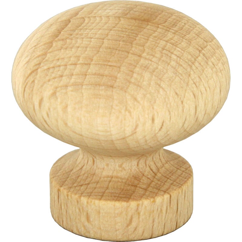 foto del prodotto pomolo legno grezzo art. 101 c mm.30