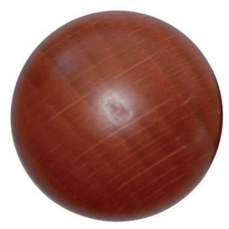 foto del prodotto pomolo legno liscio ciliegio lucido + vite mm 20/30x30