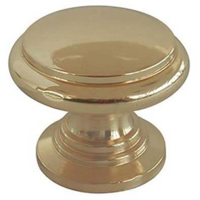 foto del prodotto pomolo ottone tornito testa piana