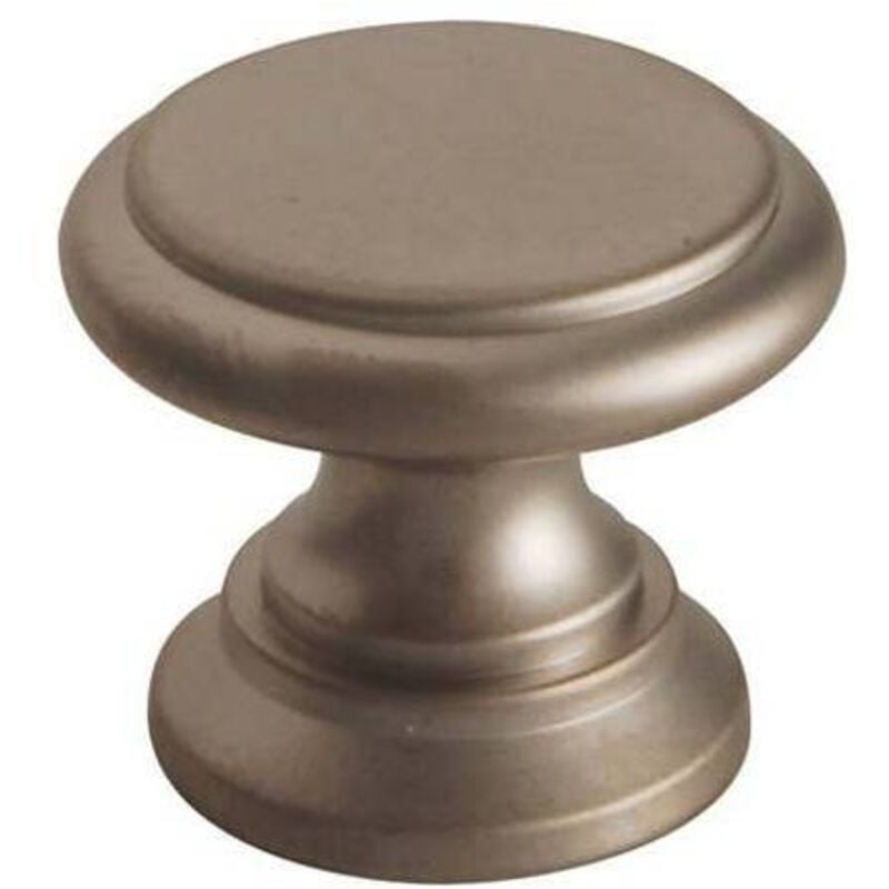 foto del prodotto pomolo ottone tornito testa piana cromo satinato mm 20x17