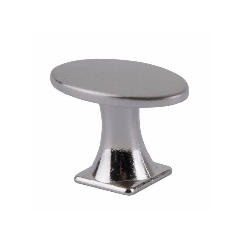 foto del prodotto pomolo ovale zama nickel satinato mm 18x30