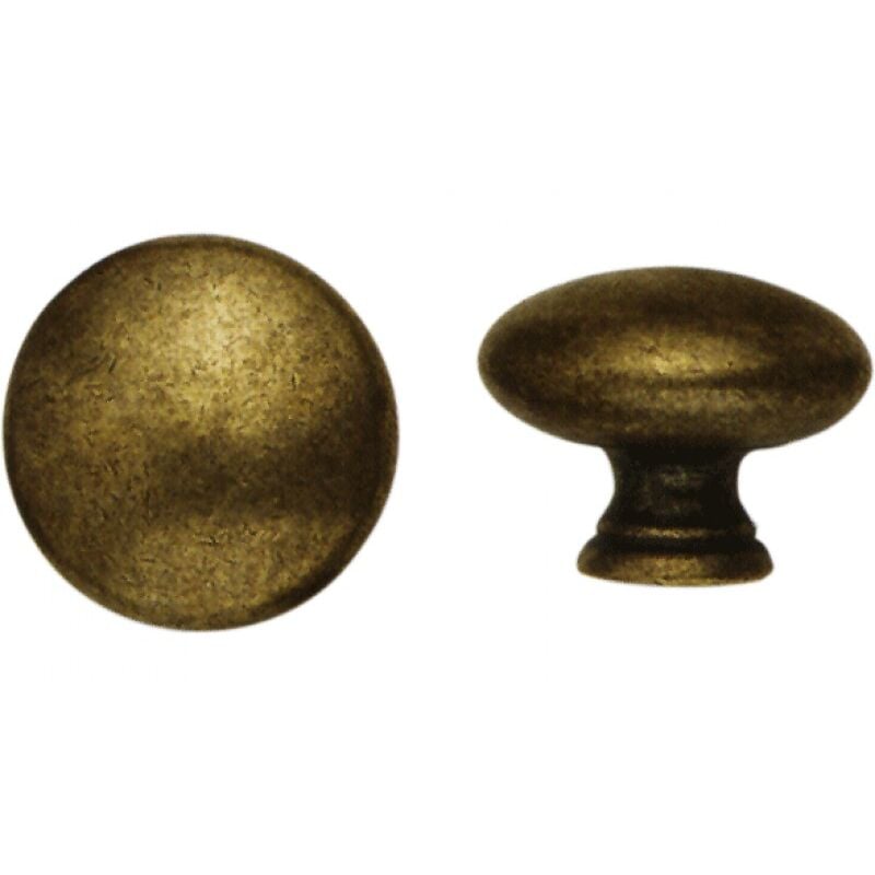 foto del prodotto pomolo per mobili oro antico 24228 metal style misura 24 mm