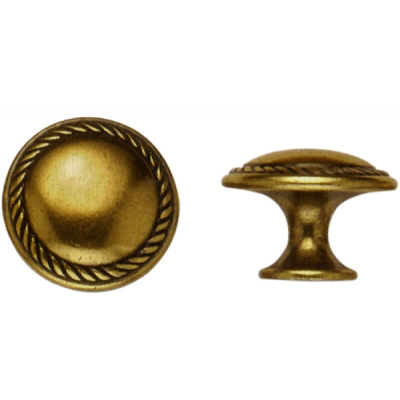 foto del prodotto pomolo per mobili oro valenza 24223z metal style misura 25 mm