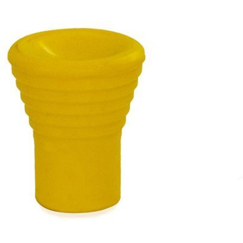 foto del prodotto pomolo plastificato rigato 15mm gial pezzi 1 masidef