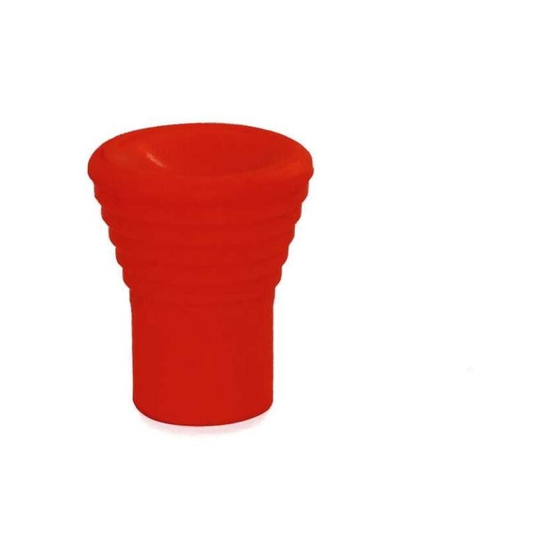 foto del prodotto pomolo plastificato rigato 15mm rosso pezzi 1 masidef
