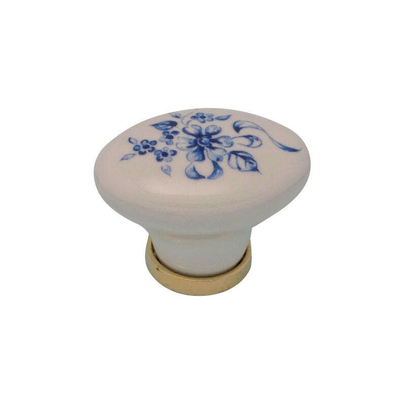 foto del prodotto pomolo porcellana ovale c base f 7 mm.34x25