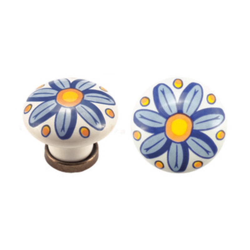 foto del prodotto pomolo porcellana tondo con base f 28 mm.31. prezzo per 1 pezzo.