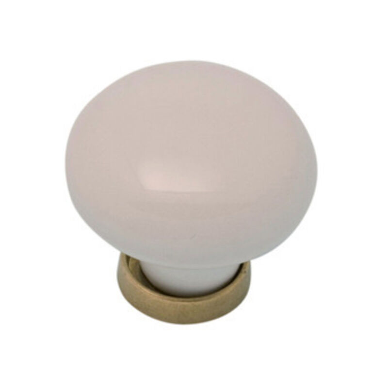 foto del prodotto pomolo porcellana tondo con base f 3 mm.31. prezzo per 1 pezzo.