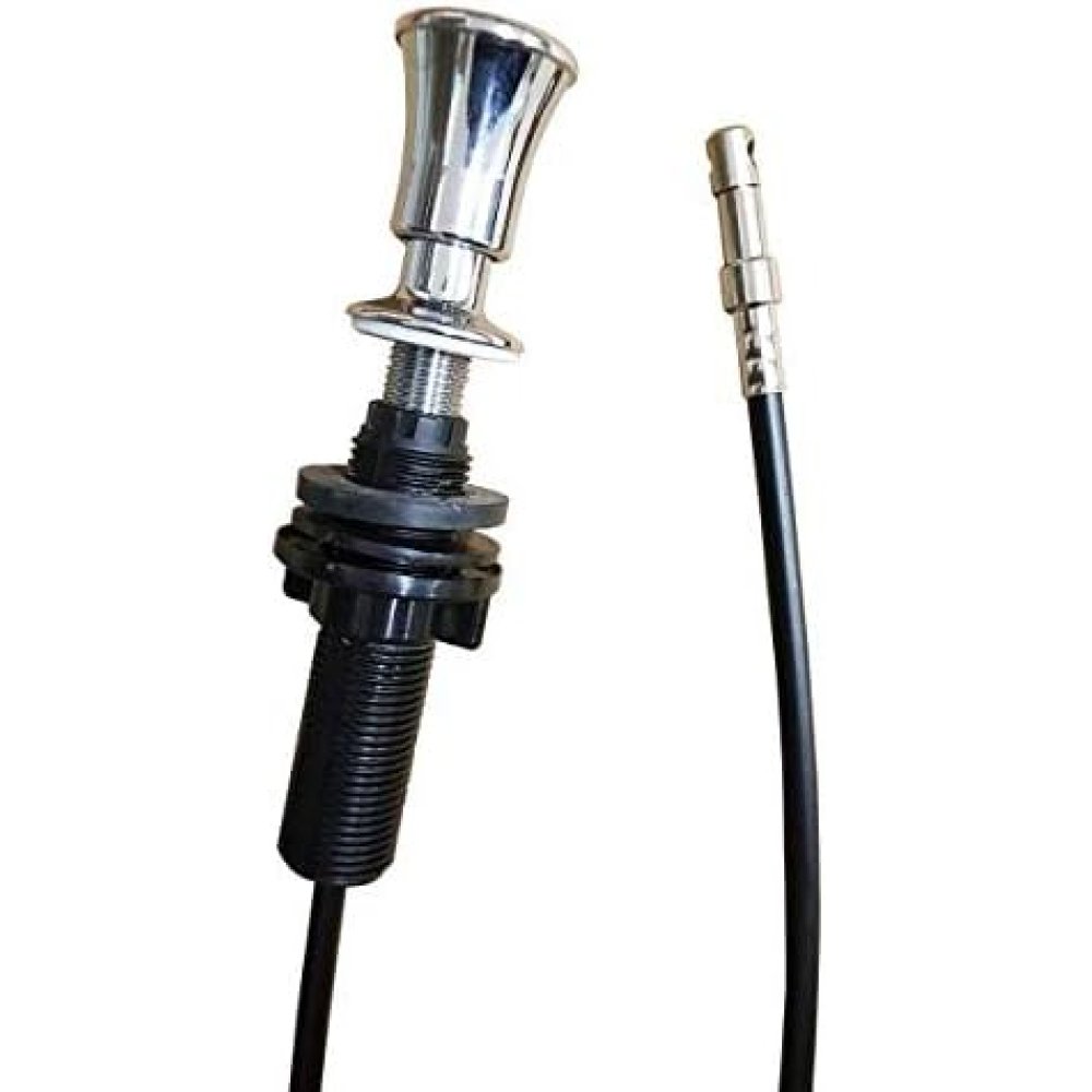 foto del prodotto pomolo push pull ottone cromato base d30 c cavo mm lira 9.6721.1