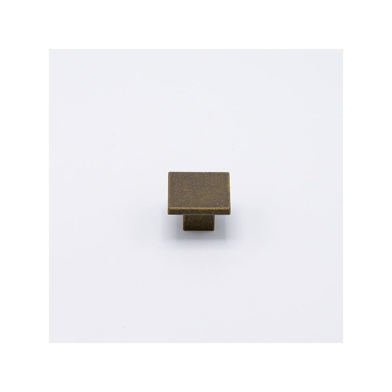 foto del prodotto pomolo quadrato effetto bronzo 30x30x19mm 022q quadro