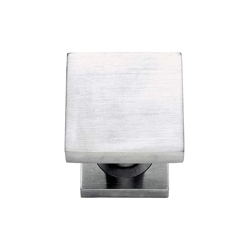 foto del prodotto pomolo quadro mod.asti cromo satinato