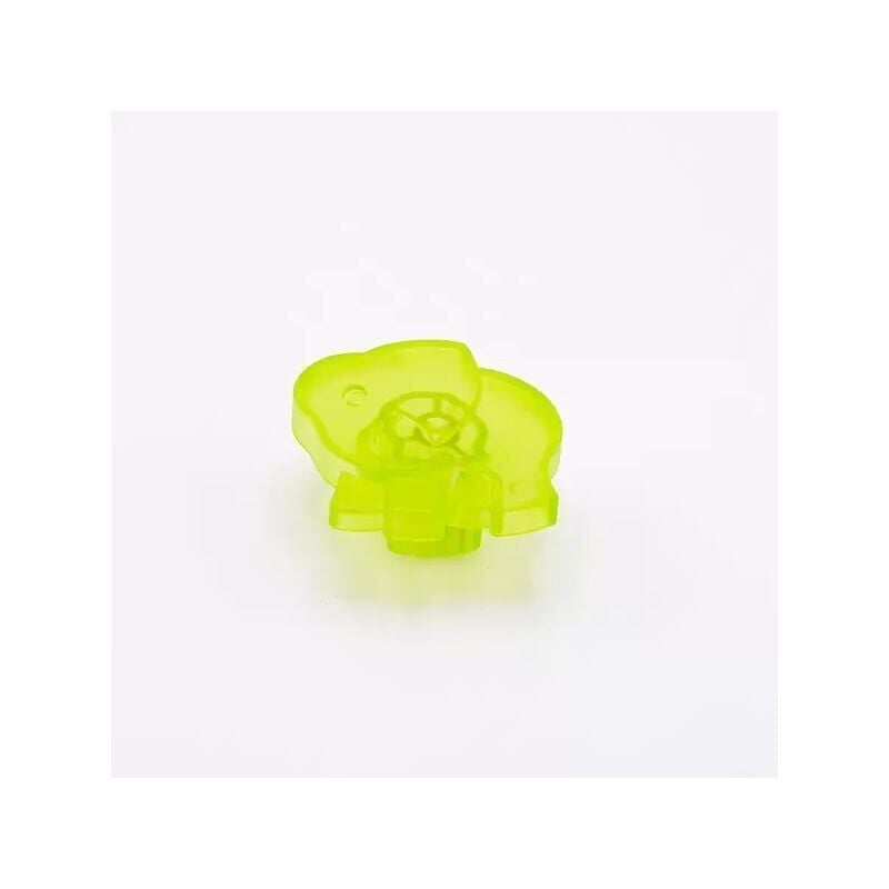 foto del prodotto pomolo satinato verde a forma di elefantino 53x56x25mm 427e animalier