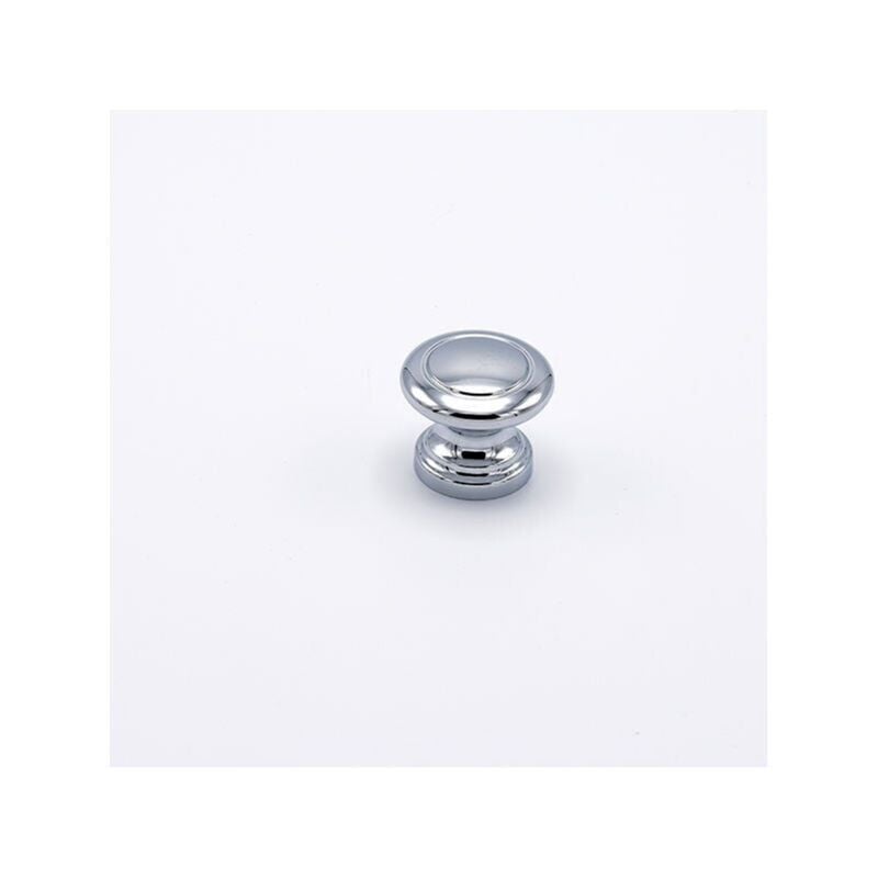 foto del prodotto pomolo tondo cromato lucido con cerchio inciso nel centro 32x27mm 021 small