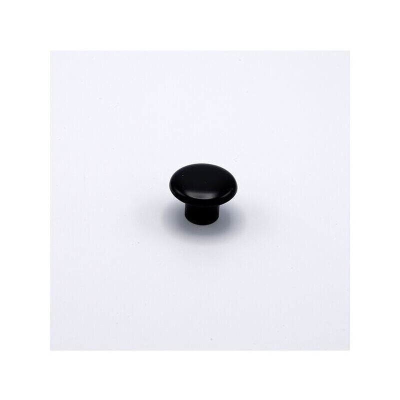 foto del prodotto pomolo tondo laccato nero 32x22mm 006 little