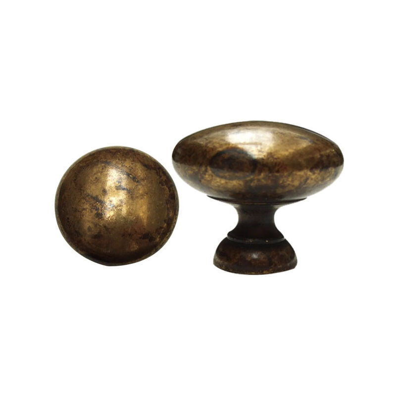 foto del prodotto pomolo tondo ottone antico 27 6556 ms