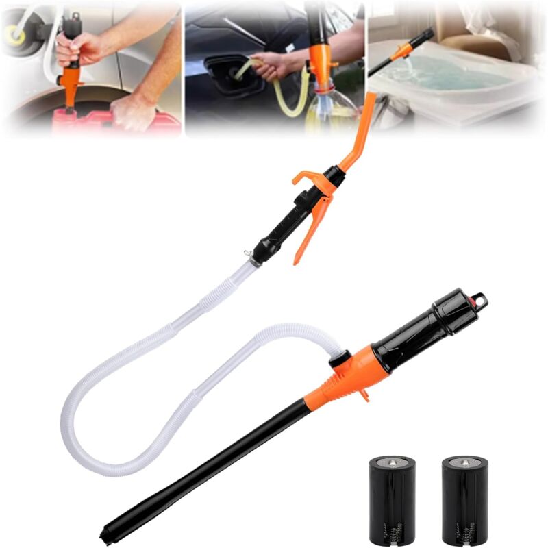 foto del prodotto pompa a batteria portatile, pompa a batteria portatile per benzina, pompa di trasferimento carburante a batteria, pompa per benzina portatile a