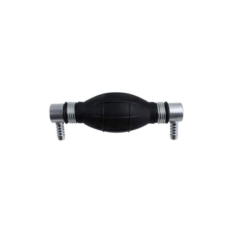 foto del prodotto pompa a bulbo di adescamento per sistema di alimentazione carburante diesel benzina 8mm gomito 90 universale