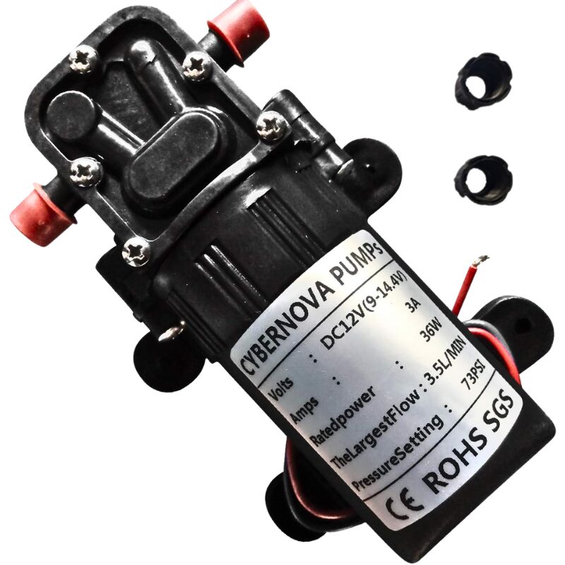 foto del prodotto pompa a membrana per acqua dolce dc12v 73 psi 3,5 l m pompa autoadescante pompa irroratrice per fattoria giardino irrigazione a spruzzo pulizia