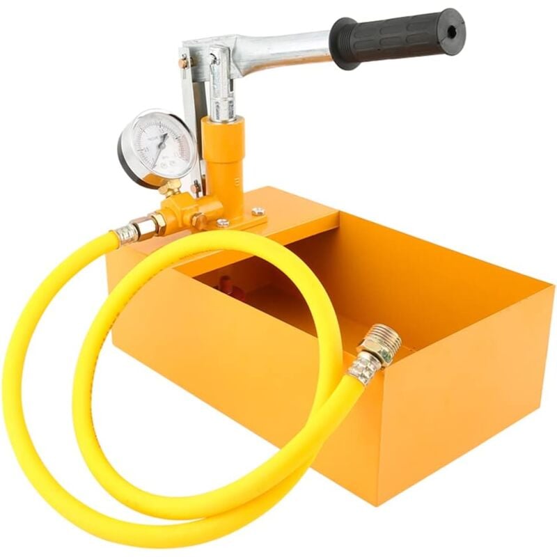 foto del prodotto pompa a pressione manuale da 2,5 mpa 25 kg, tester della pressione dell acqua, pompa di prova idraulica manuale, macchina con tubo ad alta pressione