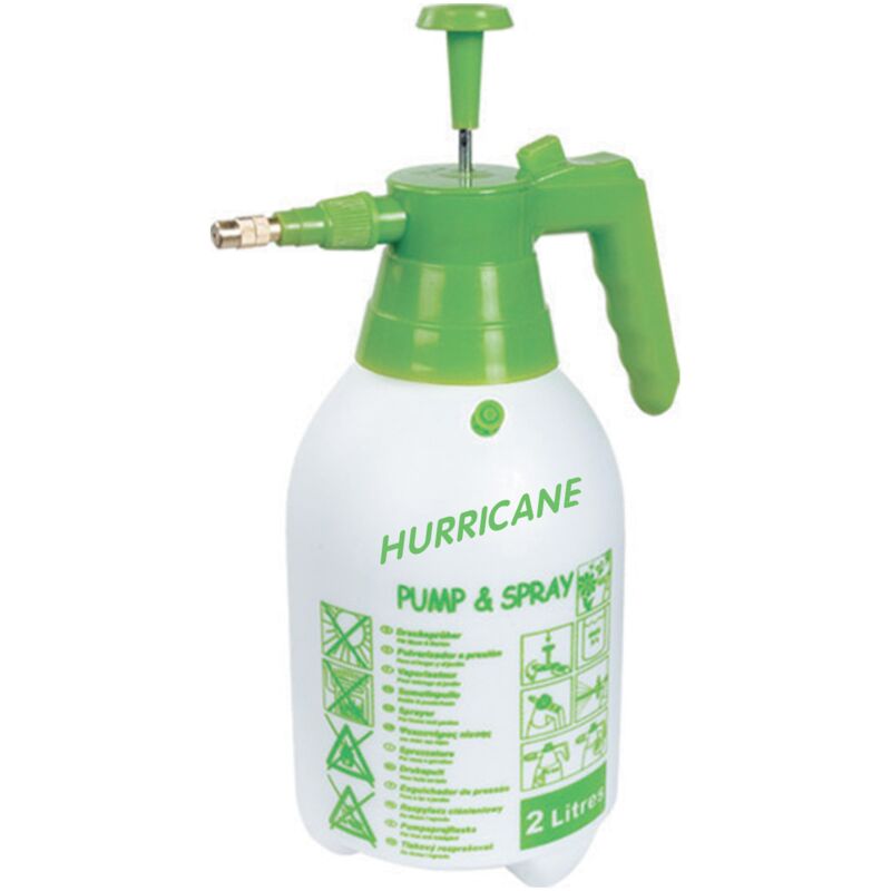 foto del prodotto pompa a pressione mod hurricane 2 lt plastica antiurto stantuffo autoriempiente
