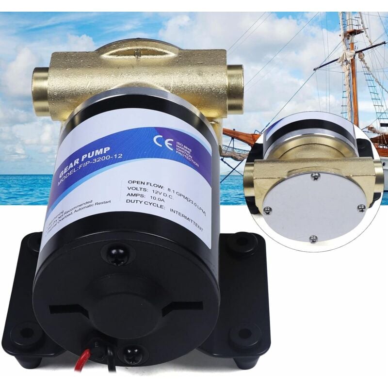 foto del prodotto pompa acqua pompa di sentina 12 v 20 psi autoadescante deck pompa di pulizia 23 l min liquido automatico per marine pompa di sentina pompa acqua
