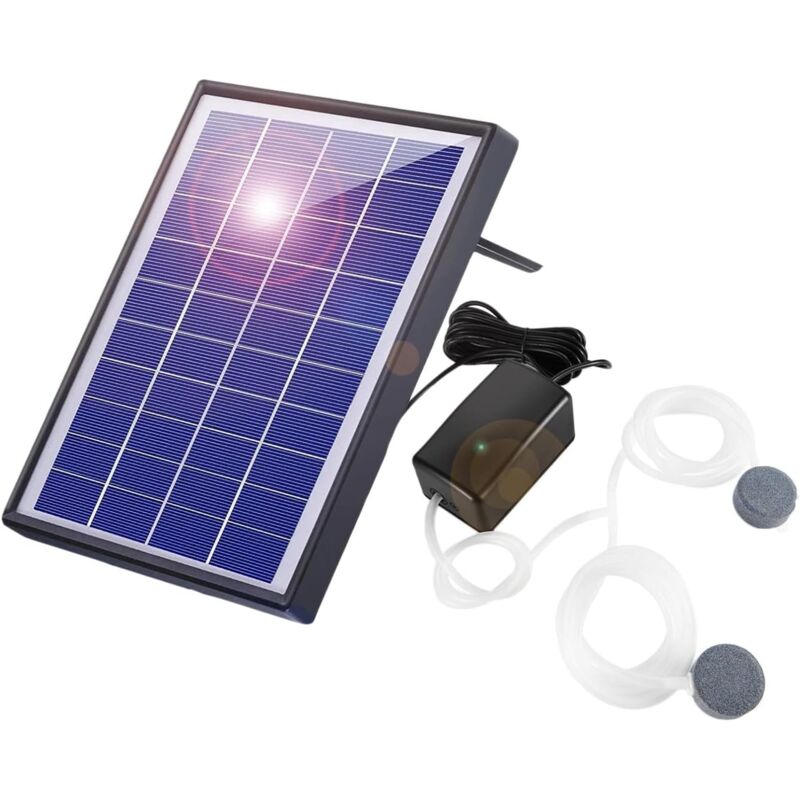 foto del prodotto pompa aeratrice solare per laghetto da 6 w, aeratore per laghetto da esterno, aeratore solare a batteria per acquari da giardino, vasche per pesci