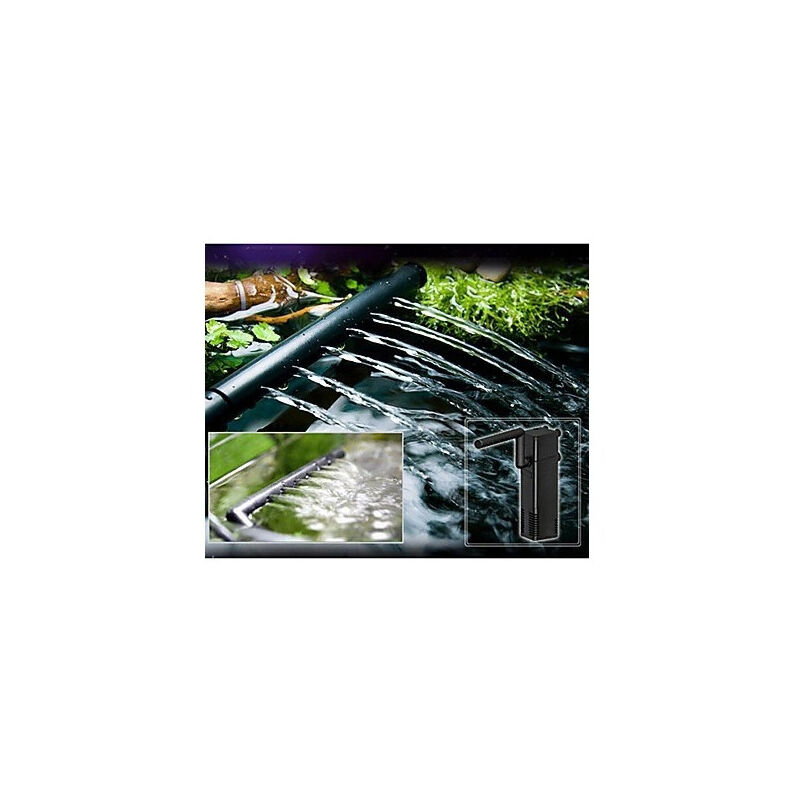 foto del prodotto pompa aria 780 acquario filtro interno sommergibile effetto cascata multi funzione 8w 650l h trade shop traesio