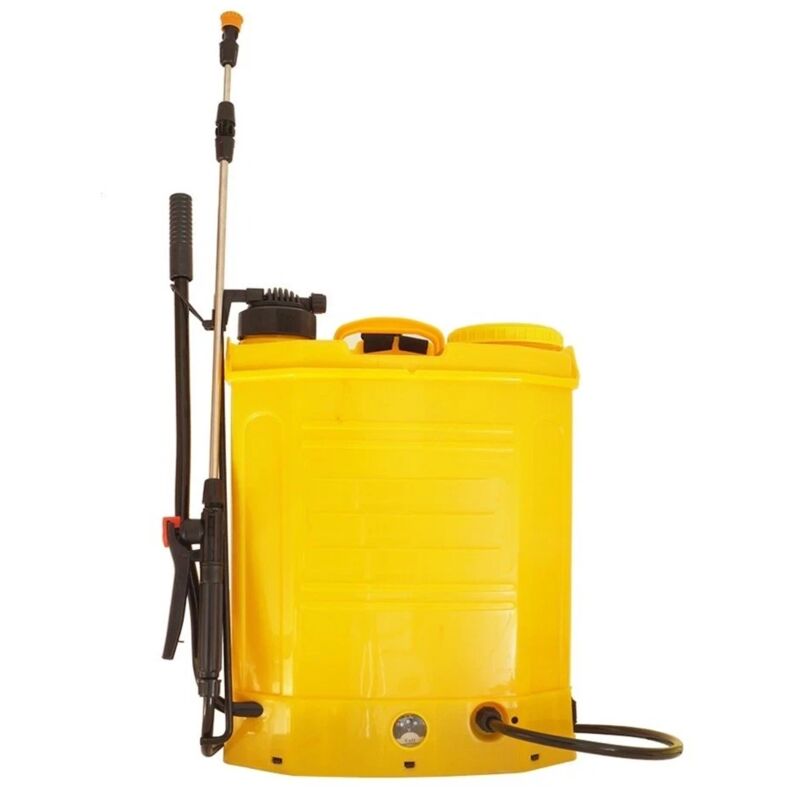 foto del prodotto pompa atomizzatore nebulizzatore irroratore a spalla elettrica a batteria e manuale 18 litri 2 funzioni