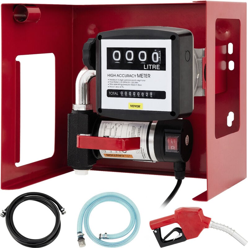foto del prodotto pompa autoadescante per trasferimento biodiesel e diesel pompa di trasferimento 40l min pompa diesel elettrica contatore di litri 2800rpm pompa