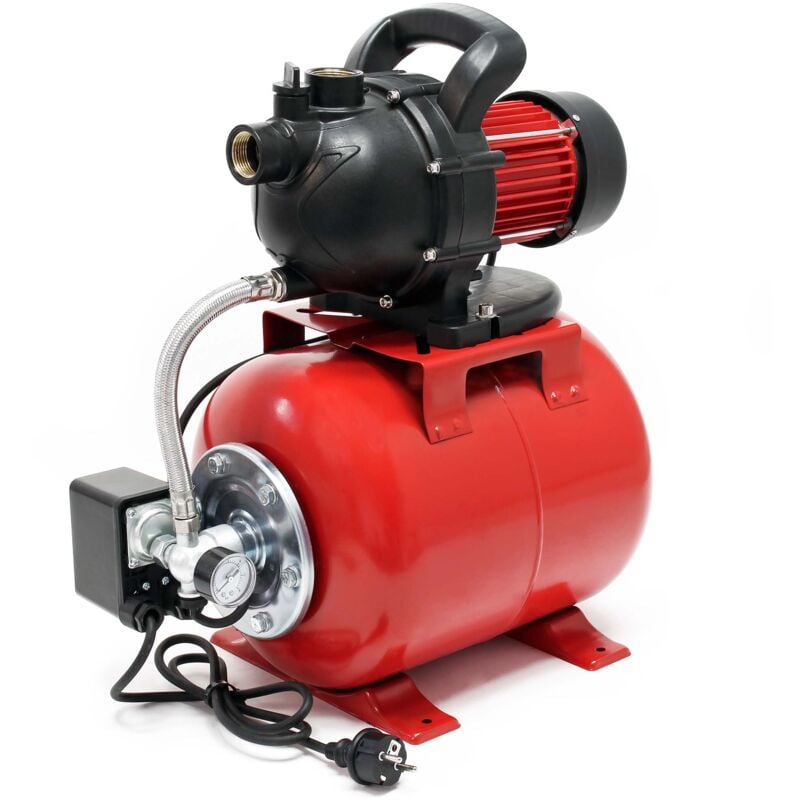 foto del prodotto pompa autoclave uso domestico 1000w 3500l h elettropompa da giardino con pressostato e manometro