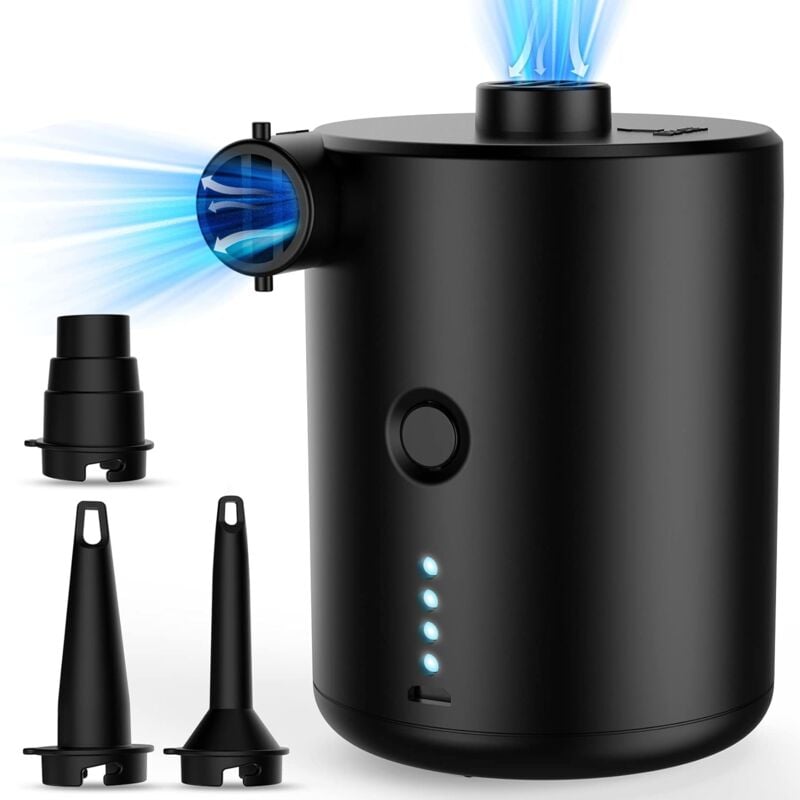 foto del prodotto pompa d aria elettrica, pompa a batteria portatile piccolo compressore elettrico, pompa elettrica, mini pompa d aria elettrica usb con 4000 mah