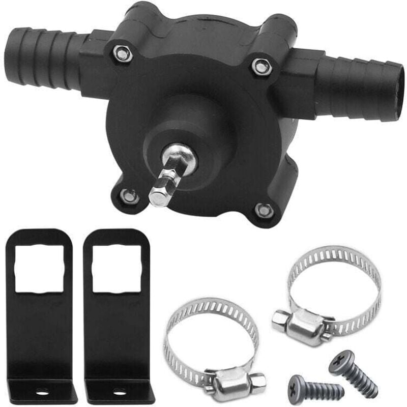 foto del prodotto pompa dell'acqua mini pompa elettrica manuale per trapano pompa autoadescante portatile pompa per trapano pompa per acqua domestica piccola pompa per