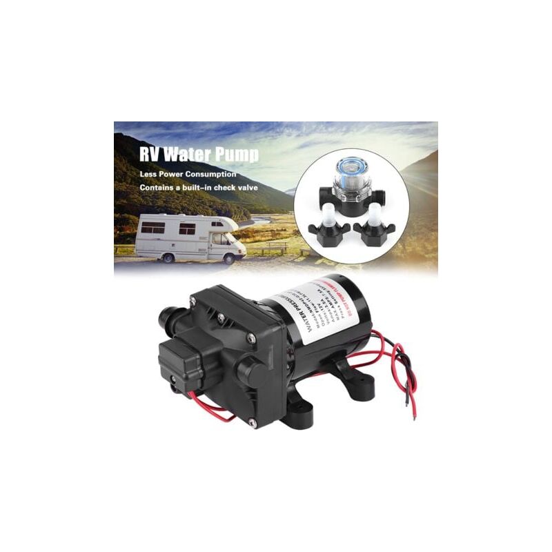 foto del prodotto pompa dell acqua per auto cam, pompa dell acqua da 12 v, pompa dell acqua per auto cam, shurflo 4008 101 e65, erogatori di acqua calda e fredda,