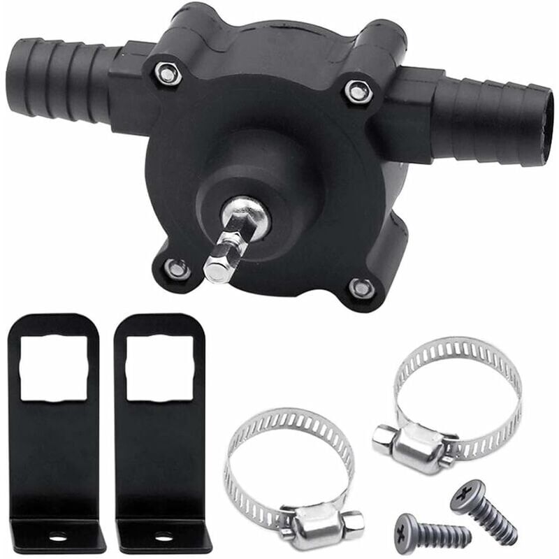 foto del prodotto pompa dell acqua per giardino domestico, mini pompa dell acqua portatile pompa elettrica autoadescante per trapano con gambo da 6,35 mm pompe di