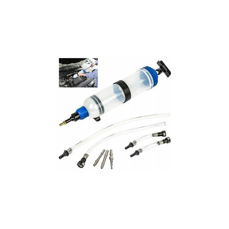 foto del prodotto pompa di aspirazione per estrazione olio gasolio 1500ml siringa manuale 07289