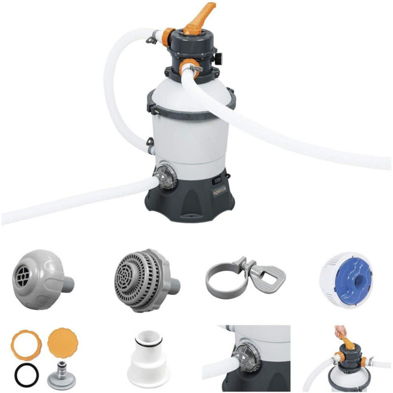 foto del prodotto pompa di filtraggio a sabbia capacit pompa 3.028 lt h piscina fuori terra 58515 trade shop traesio