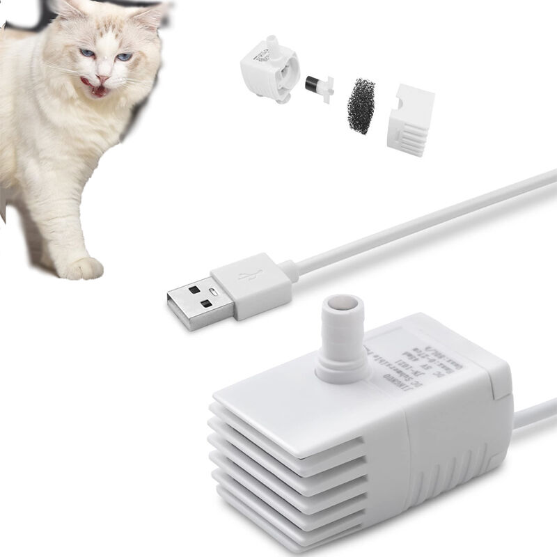 foto del prodotto pompa di ricambio per fontana per gatti, fontana per gatti usb sommergibile ultra silenziosa e regolabile