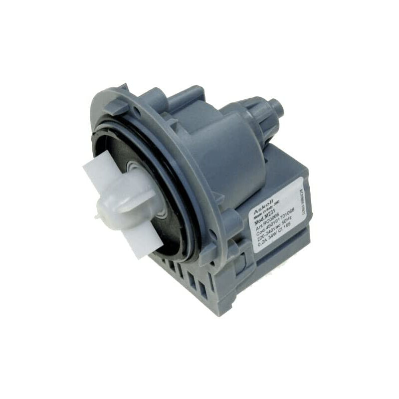 foto del prodotto pompa di scarico m231 per whirlpool washinger 480181701068