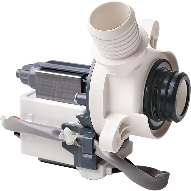 foto del prodotto pompa di scarico per lavatrice wh23x24178 compatibile con lavatrici ge e hotpoint, ricambi universali per lavatrici elettriche gtw, htw wh23x28418,
