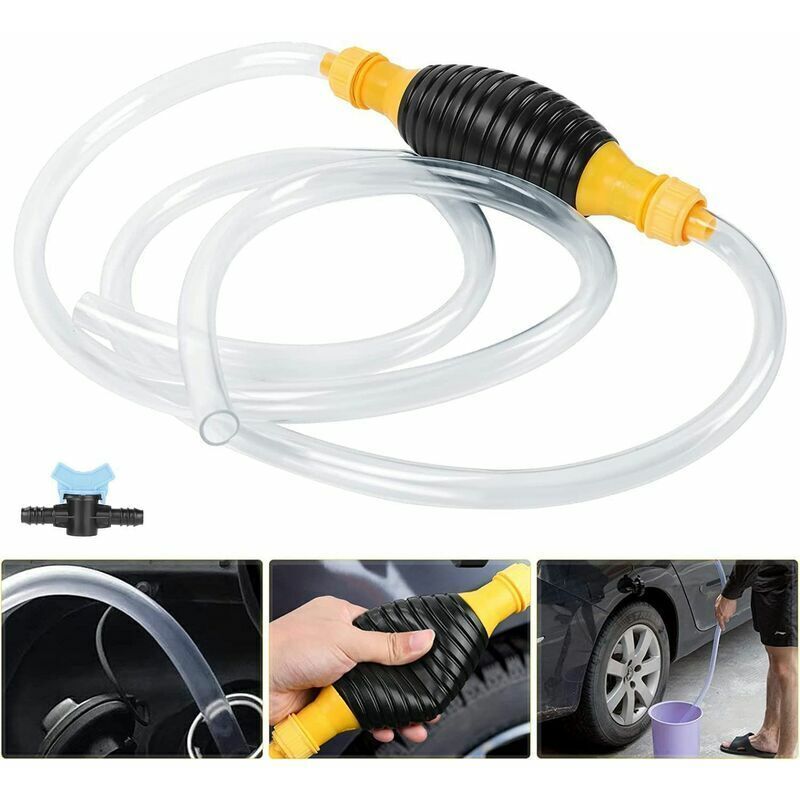 foto del prodotto pompa di trasferimento manuale del liquido, pompa di trasferimento manuale del carburante portatile, pompa manuale benzina gasolio olio acqua