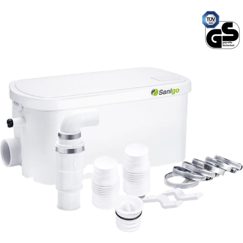foto del prodotto pompa doccia silenziosa 250w con 2 ingressi doccia, vasca da bagno, lavello cucina sanigo