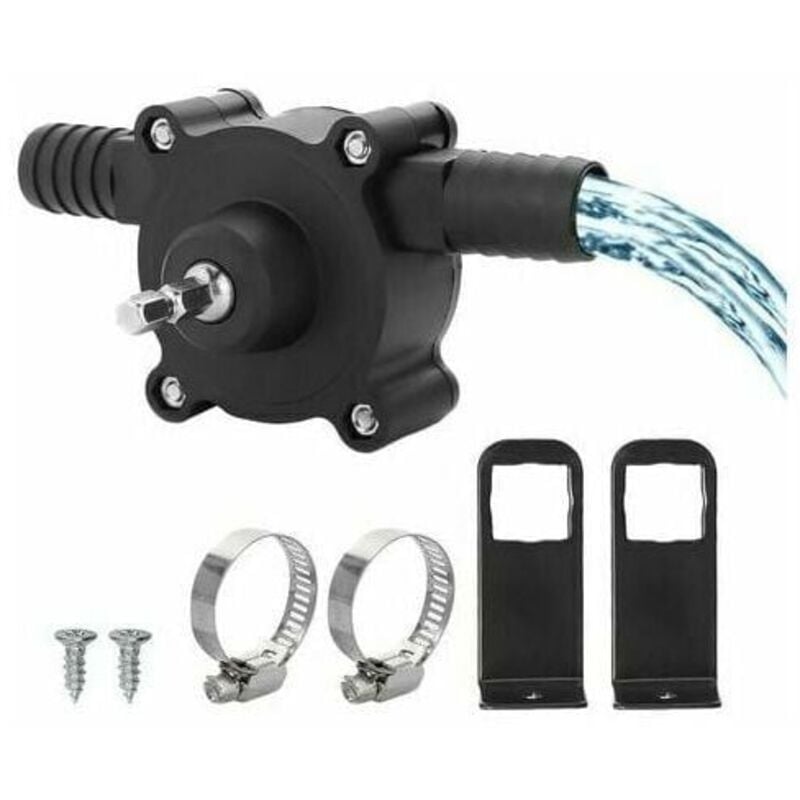 foto del prodotto pompa elettrica per trapano, pompa per acqua, mini pompa elettrica manuale per trapano, pompa autoadescante portatile, pompa per trapano, piccola