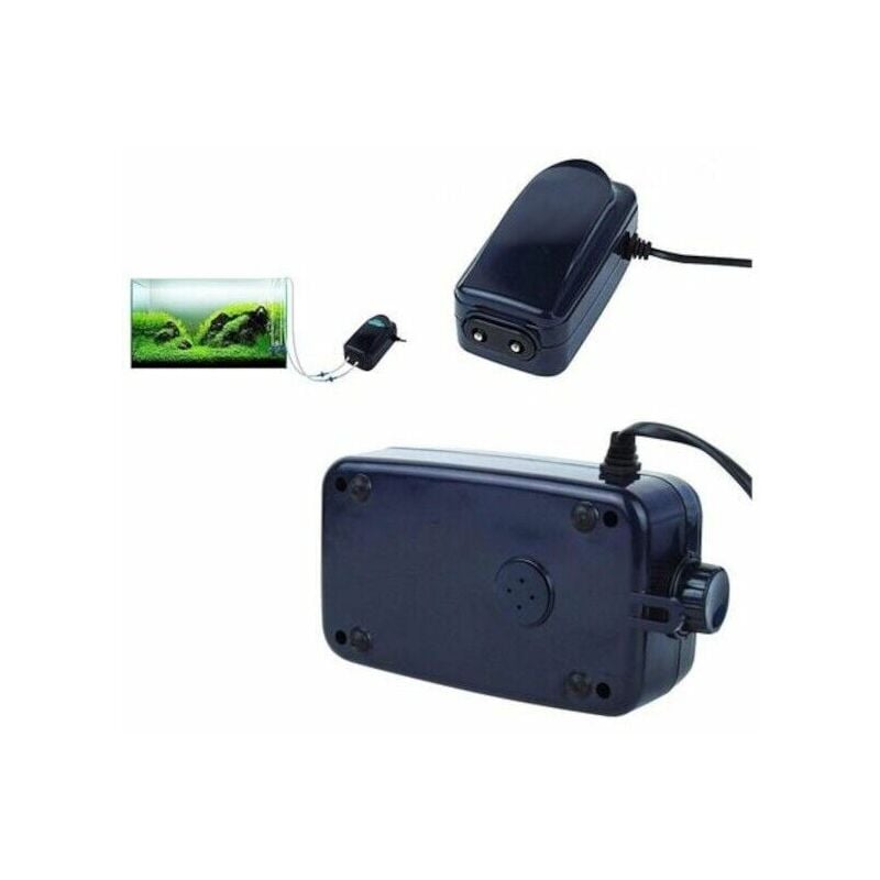 foto del prodotto pompa esterna acquario ossigenatore acqua ricircolo movimento 2x 4.5l min dn 848