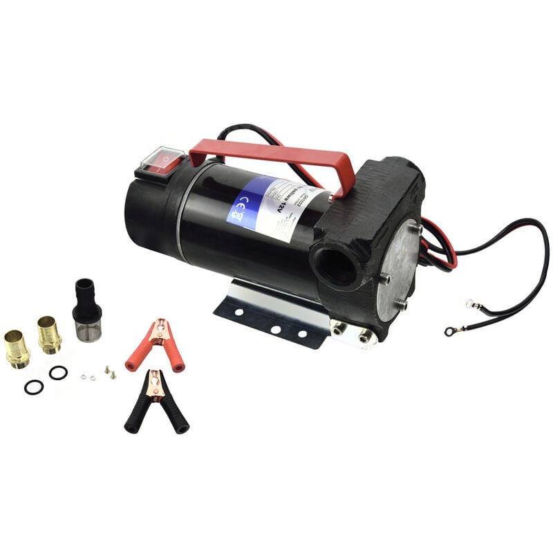 foto del prodotto pompa gasolio 12v travaso diesel liquidi 40l min portatile g01022 geko