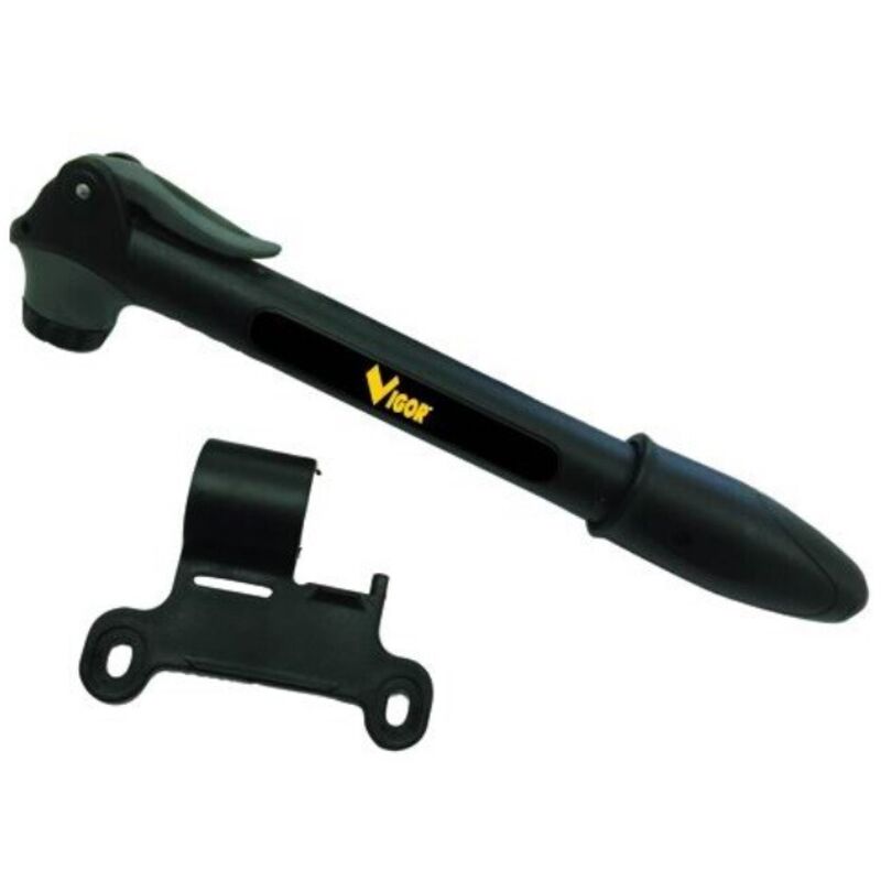 foto del prodotto pompa gonfiaggio per cicli a a stelo vigor con supporto telaio 43x28x28cm