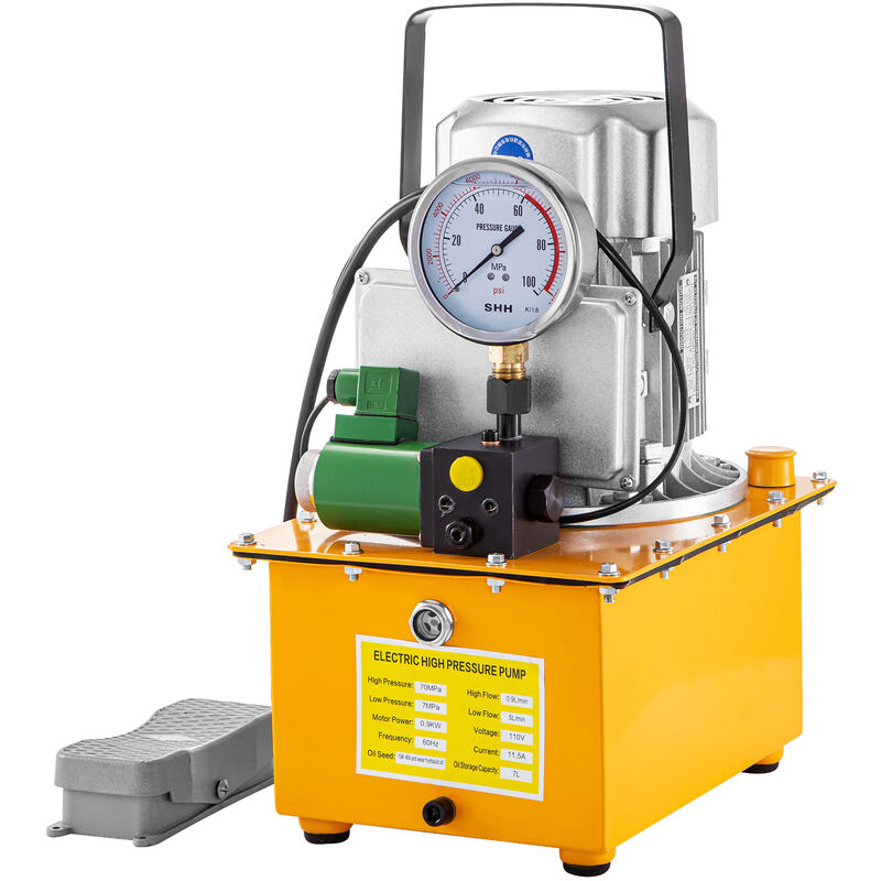 foto del prodotto pompa idraulica elettrica 220v, 1400 giri min, serbatoio della pompa idraulica elettrica 750w, pompa idraulica ad aria con manometro preciso, per