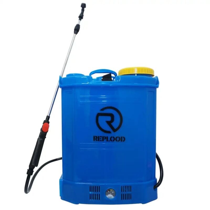 foto del prodotto pompa irroratrice spalleggiata a batteria 16 litri peso 5kg irroratore