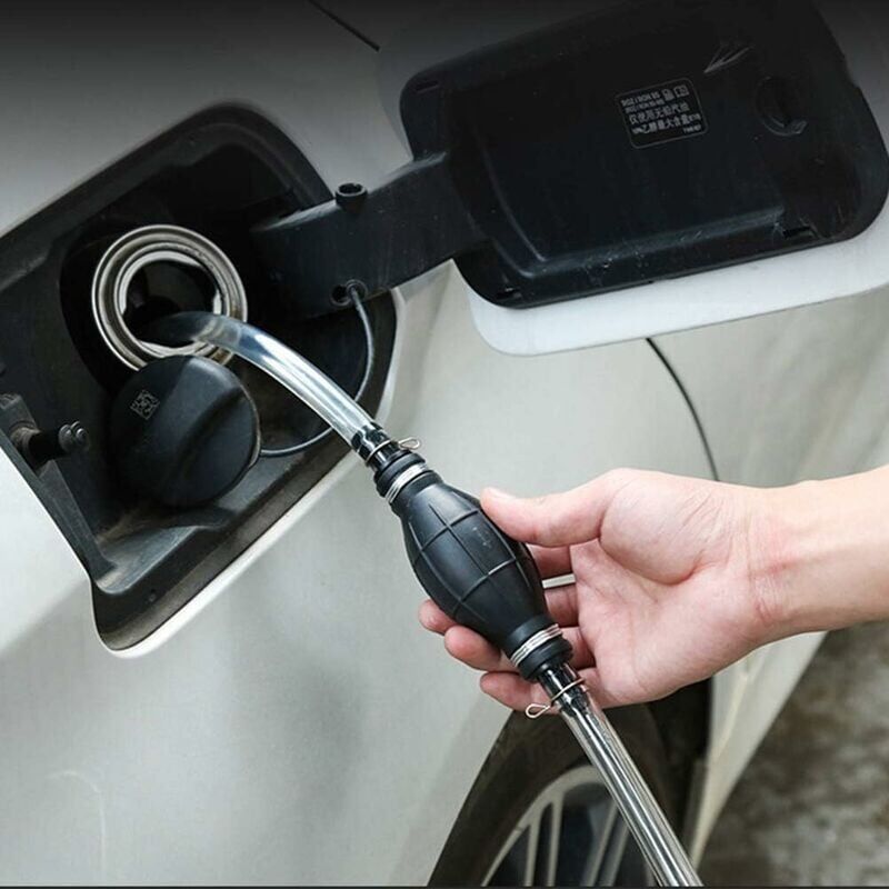 foto del prodotto pompa manuale ad alta portata aiperq pompa di trasferimento liquidi con sifone tubo di aspirazione manuale pompa manuale di emergenza aspirazione per