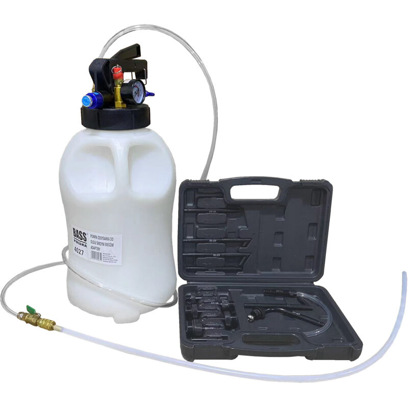 foto del prodotto pompa olio da 10 litri per cambi automatici con adattatori